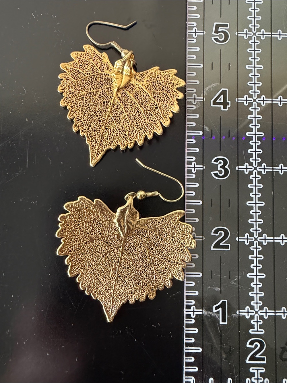 Gold Leaf Drop Earrings - Elegant Women Jewelry